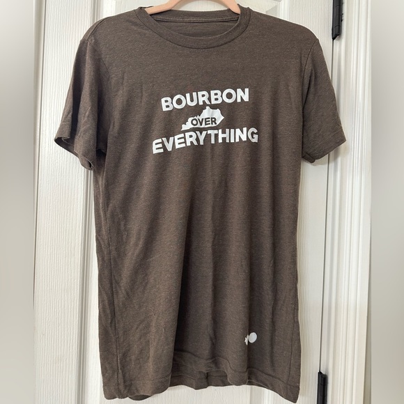 EUC “Bourbon Over Everything” Tee Unisex Size Large - Picture 1 of 2